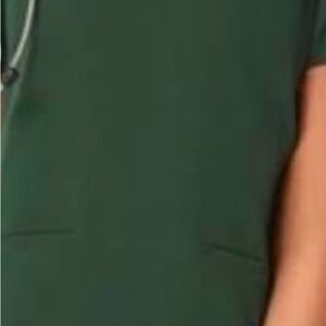 Figs Hunter Green British Racing Limited Edition Pocket Scrub Top